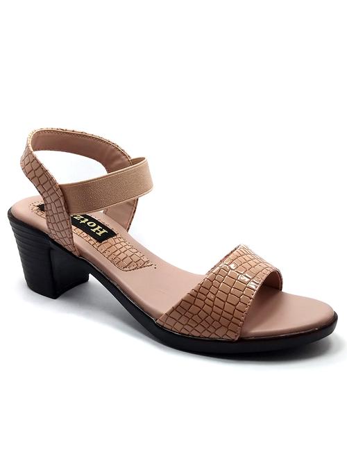 pink synthetic back strap sandals - 18412171 -  Standard Image - 0