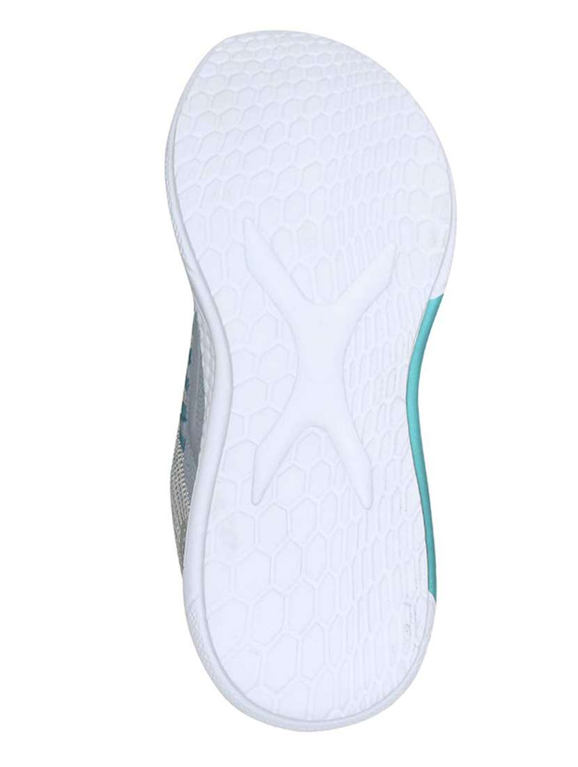 grey mesh laceup sports shoes - 18412539 -  Standard Image - 3