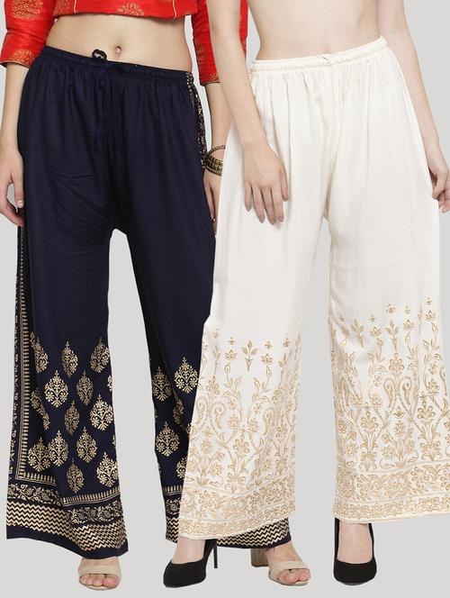 set of 2 pcs printed palazzo - 18412710 - Standard Image - 0