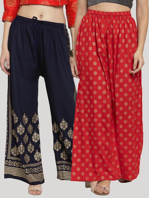 set of 2 pcs printed palazzo - 18412717 - Standard Image - 0