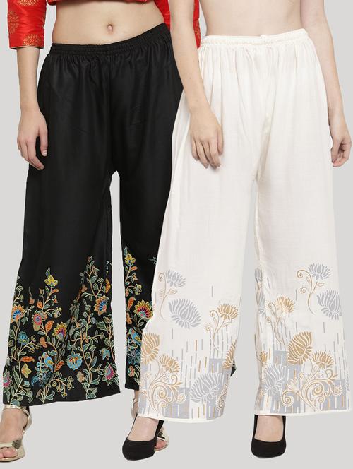 set of 2 pcs printed palazzo - 18412725 - Standard Image - 0