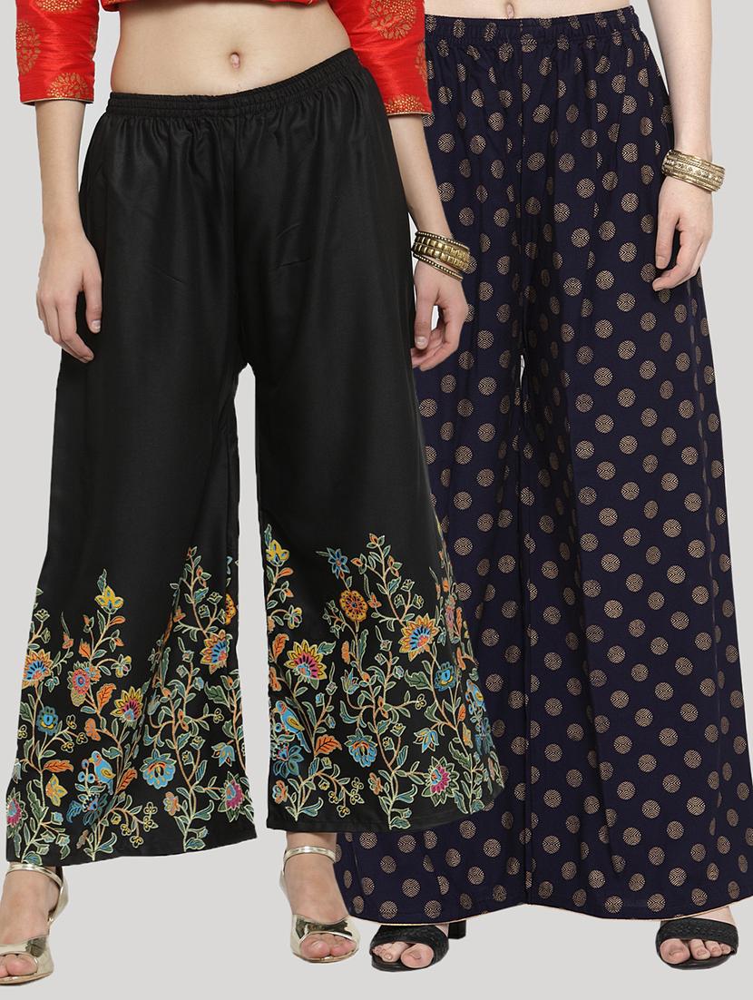 set of 2 pcs printed palazzo - 18412731 - Zoom Image - 0