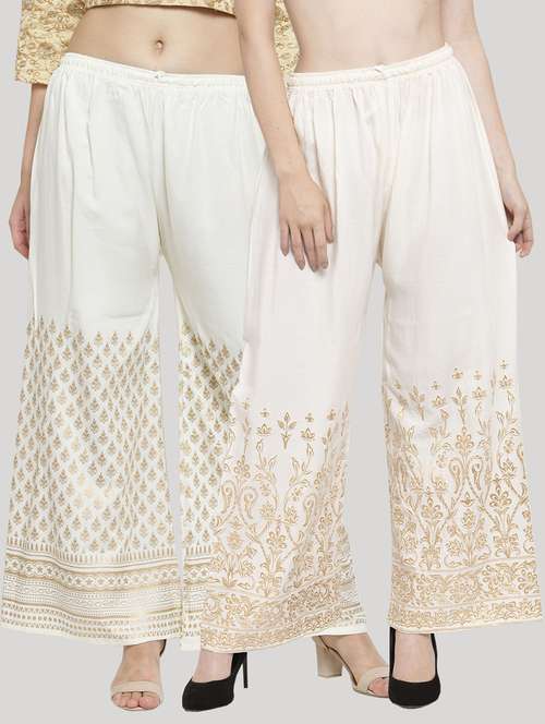 set of 2 pcs printed palazzo - 18412745 -  Standard Image - 0