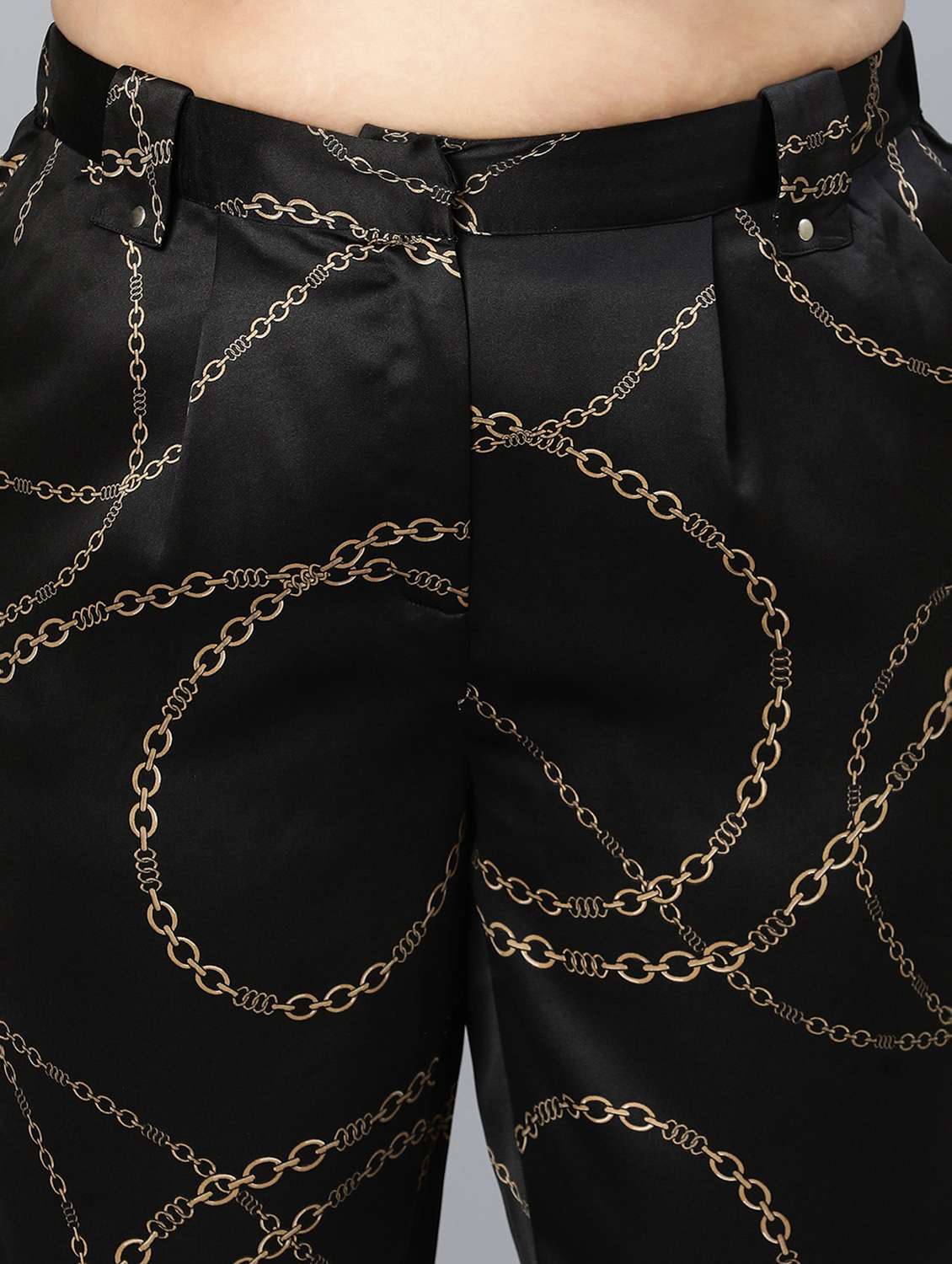 black printed plus size trouser - 18412912 -  Standard Image - 5