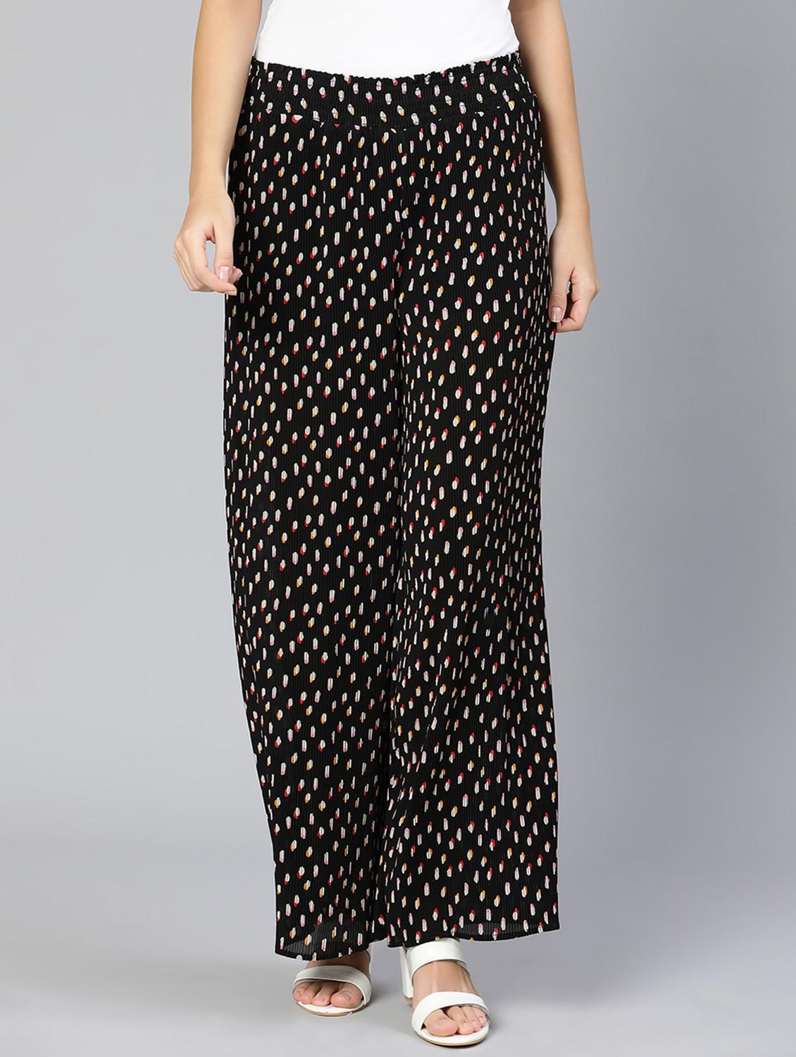 printed flat front trouser - 18412914 - Zoom Image - 0