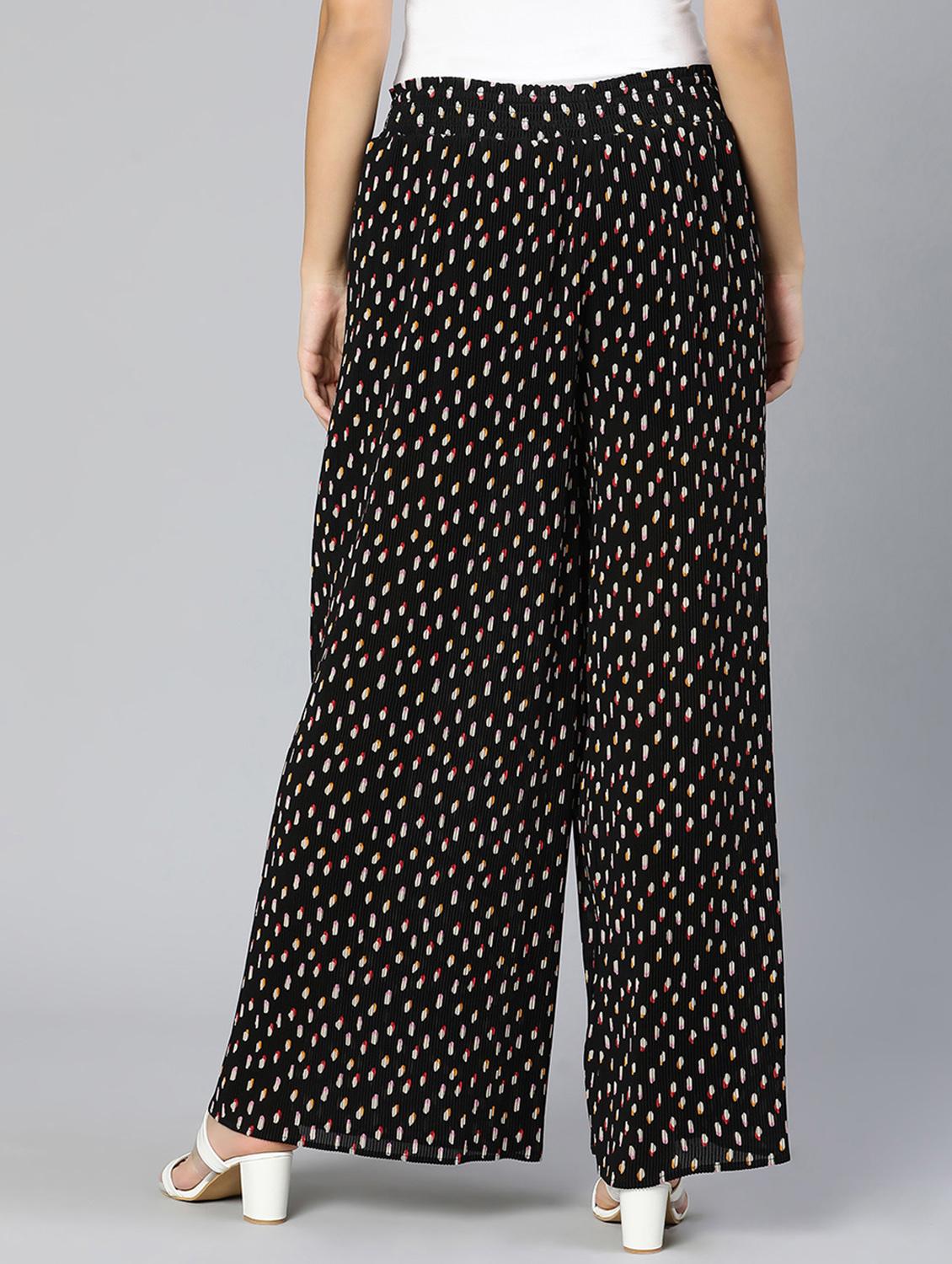 printed flat front trouser - 18412914 - Standard Image - 3