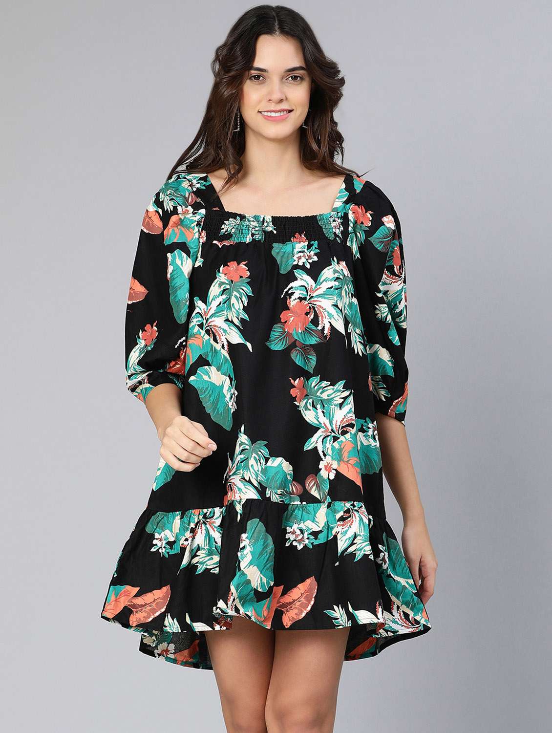 women's fit & flare floral dress - 18412916 -  Zoom Image - 0