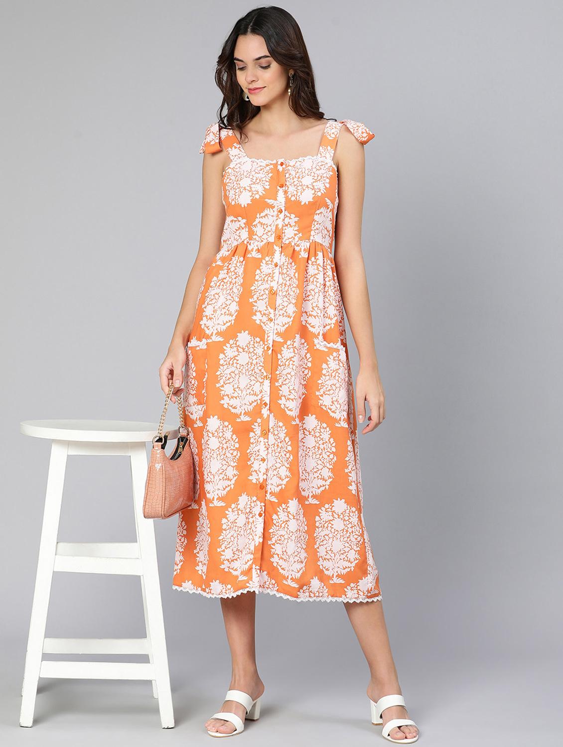 women's block print dress - 18412928 - Zoom Image - 0