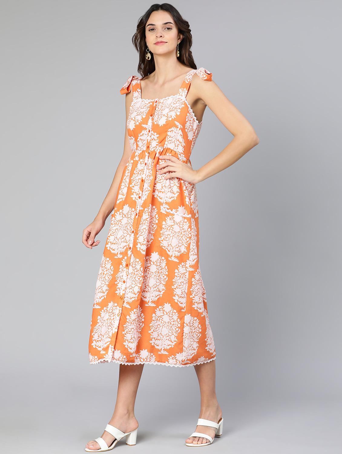women's block print dress - 18412928 - Standard Image - 3