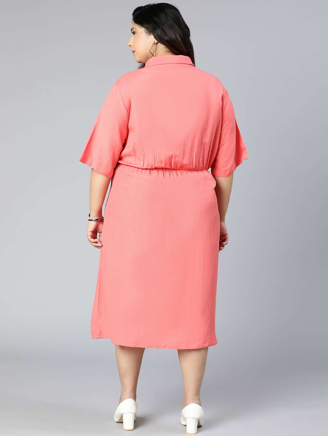 women's shirt solid dress - 18412934 -  Standard Image - 5