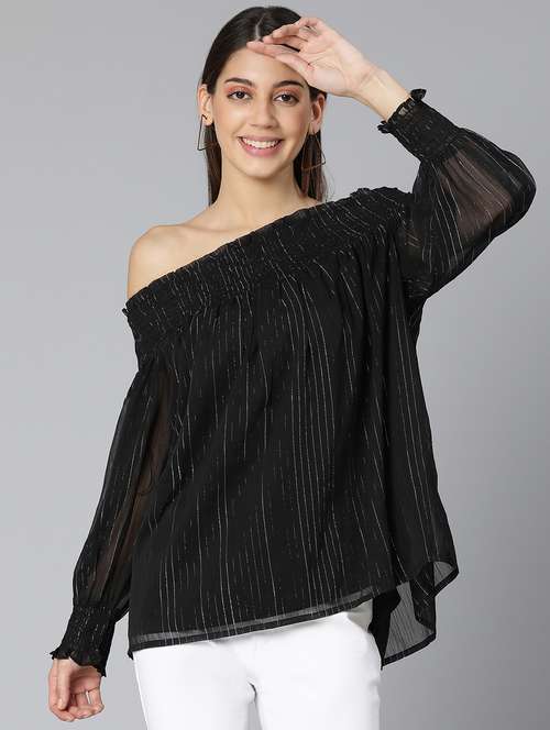 women's straight off shoulder top - 18412953 -  Standard Image - 0