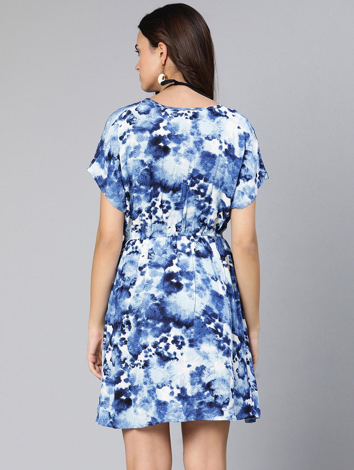 blue tie & dye coverup - 18412964 - Standard Image - 3