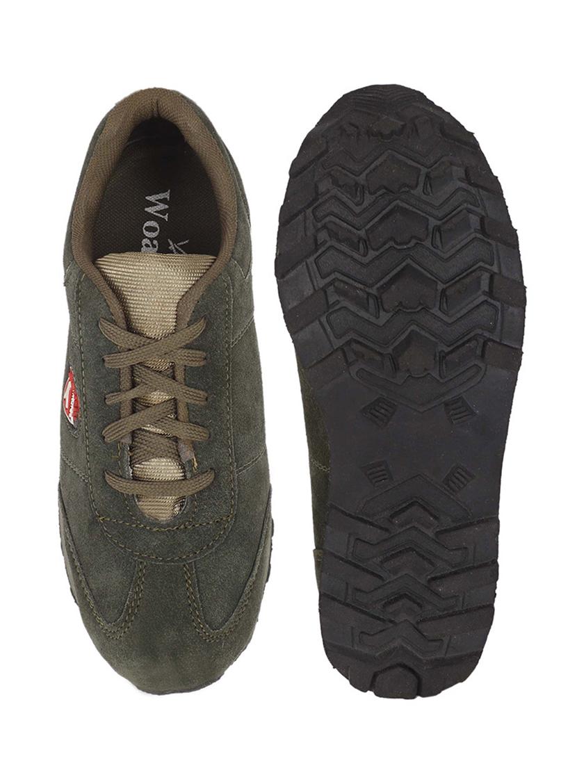 green pu lace up sneakers - 18413076 - Standard Image - 3