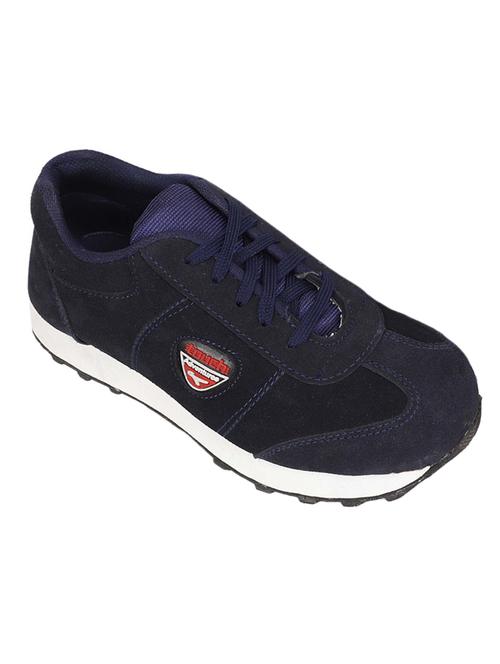 blue pu lace up sneakers - 18413077 -  Standard Image - 0