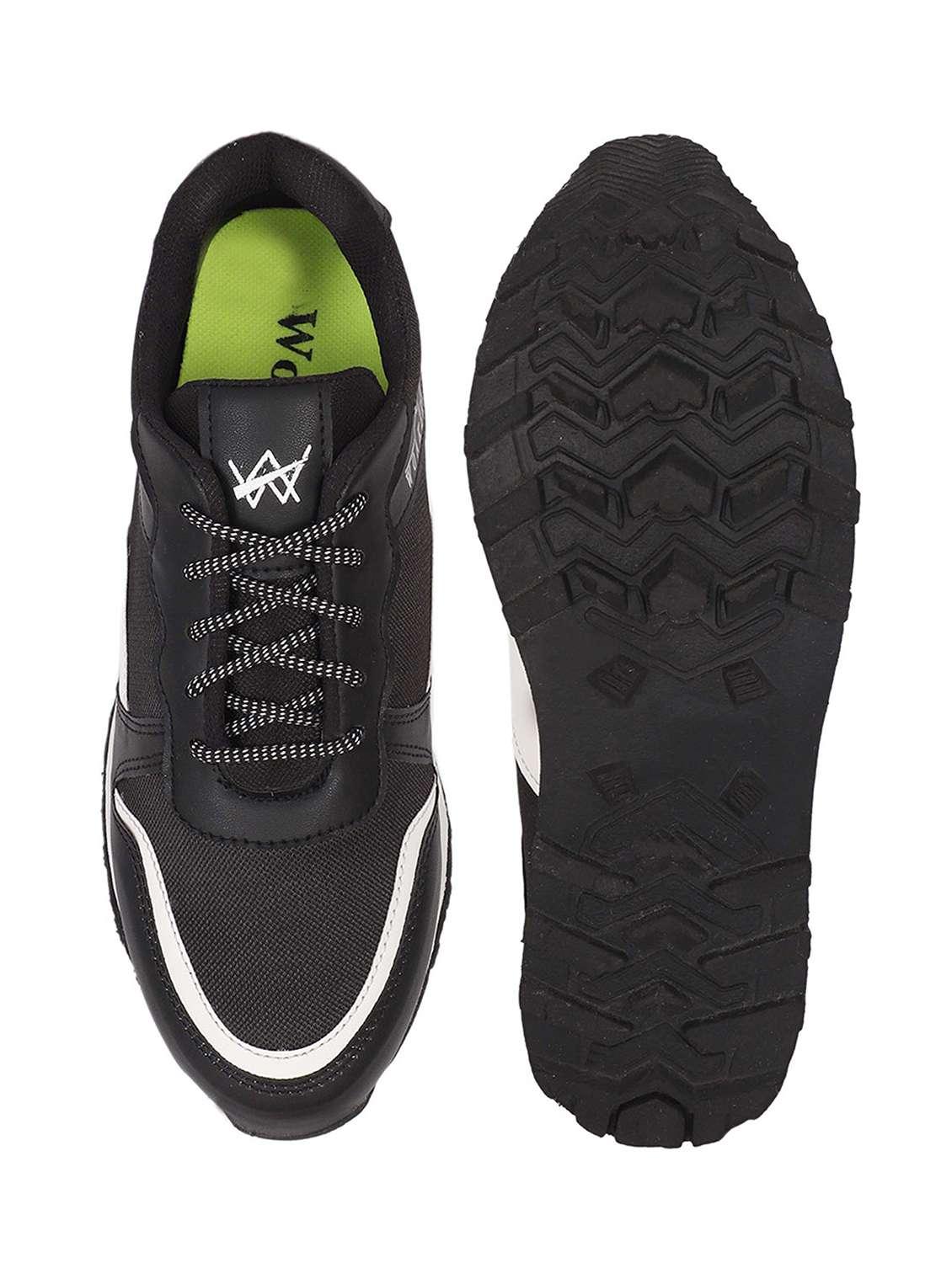 black lace up sport shoe - 18413154 - Standard Image - 3