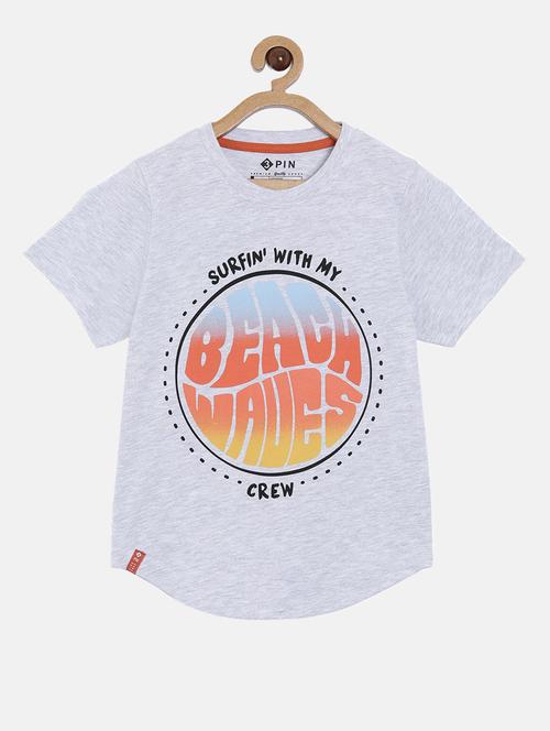 round neck printed t-shirt - 18414339 - Standard Image - 0