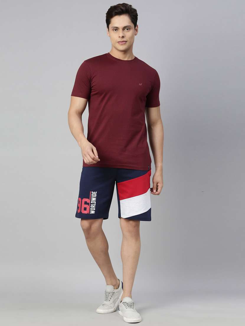 navy-blue color-blocked short - 18414461 - Standard Image - 3