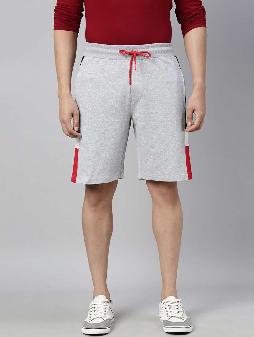 grey color-blocked short - 18414463 - Zoom Image - 0