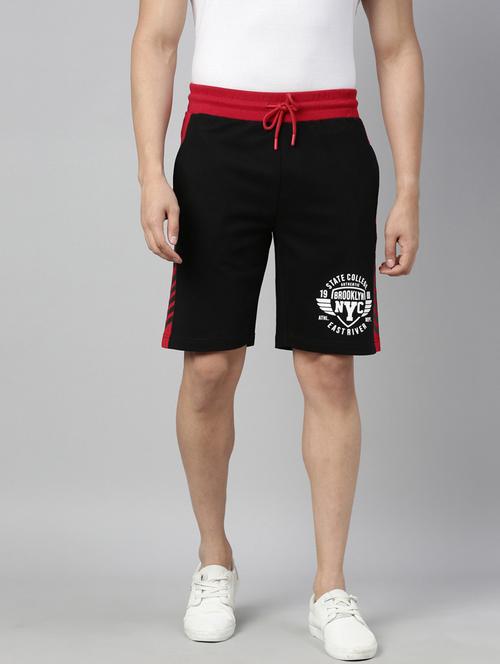 black printed short - 18414464 -  Standard Image - 0