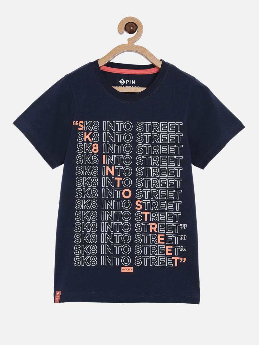 round neck graphic  t-shirt