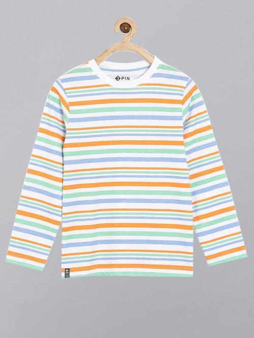 round neck striped t-shirt - 18414518 - Standard Image - 0