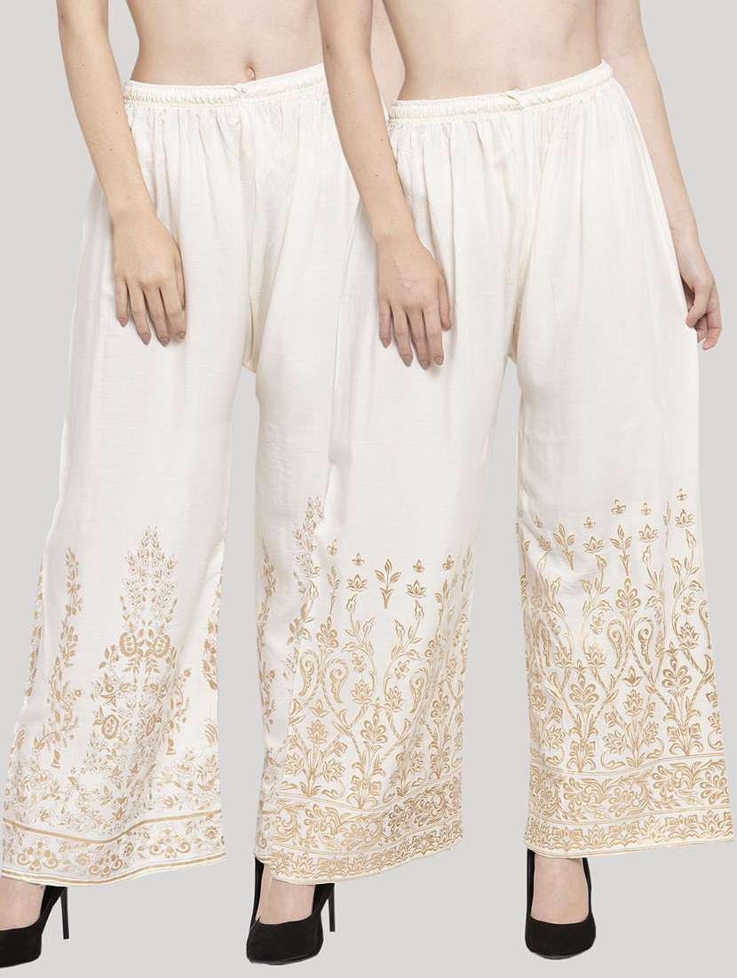 pack of 2 printed palazzo