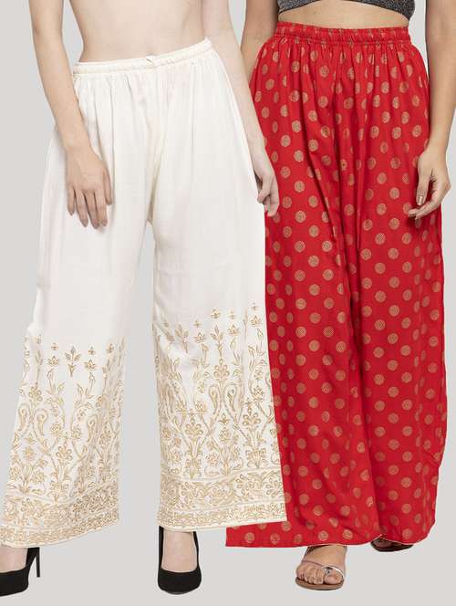 pack of 2 printed palazzo - 18415029 - Standard Image - 0