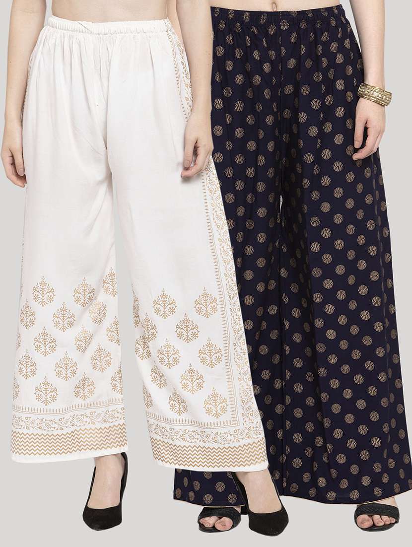 pack of 2 printed palazzo