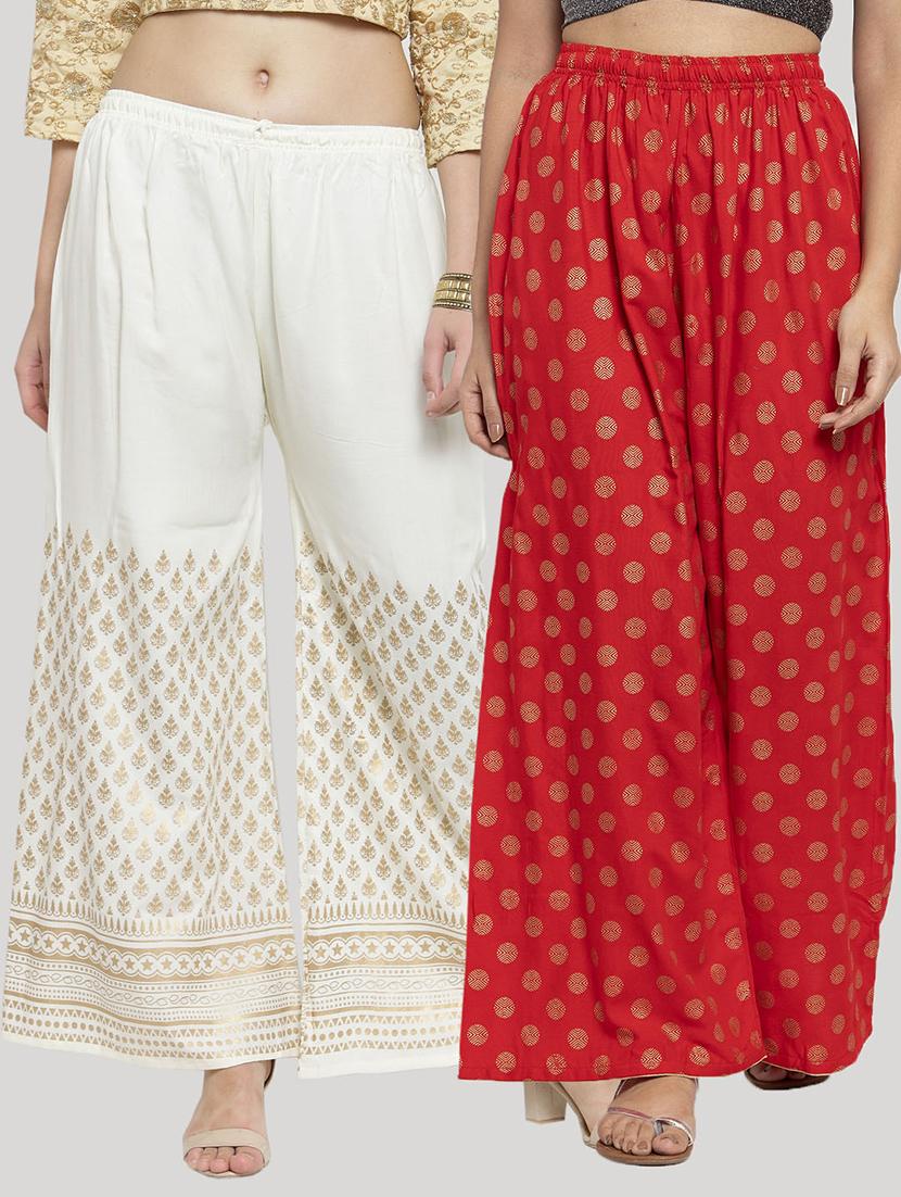 set of 2 pcs printed palazzo - 18415077 - Zoom Image - 0