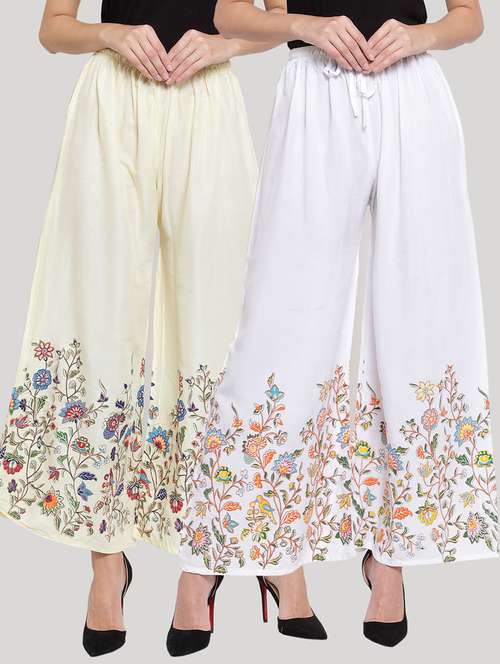 set of 2 pcs printed palazzo - 18415081 -  Standard Image - 0