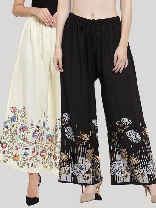 set of 2 pcs printed palazzo - 18415082 - Standard Image - 0