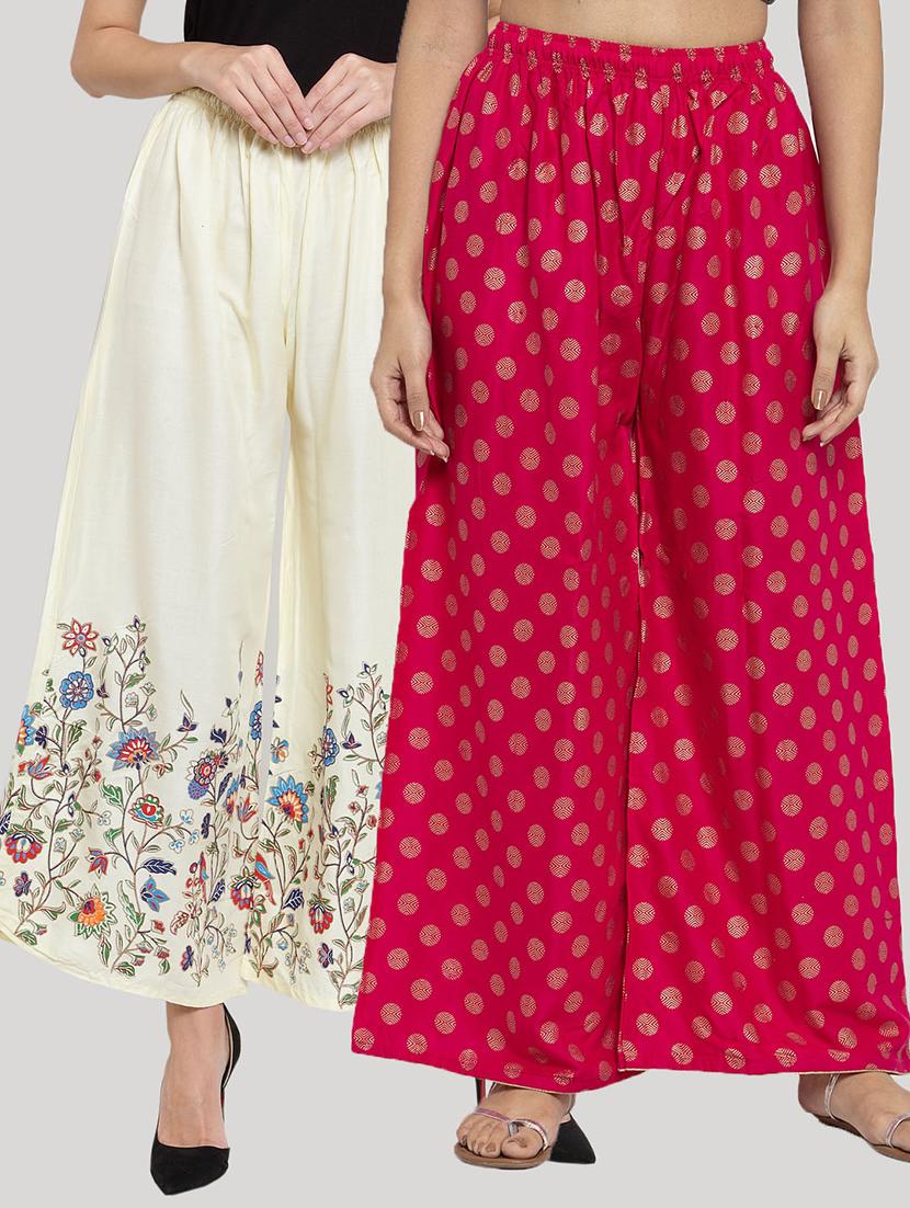 set of 2 pcs printed palazzo - 18415094 - Zoom Image - 0