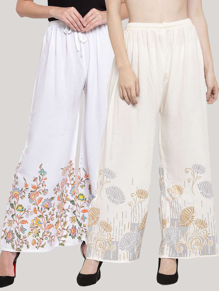 set of 2 pcs printed palazzo - 18415098 - Zoom Image - 0