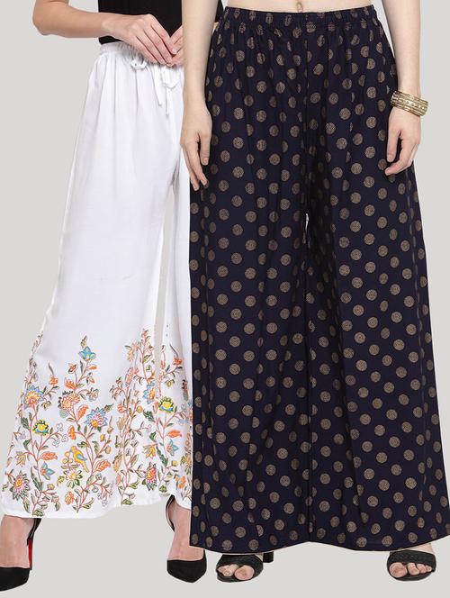 set of 2 pcs printed palazzo - 18415104 - Standard Image - 0