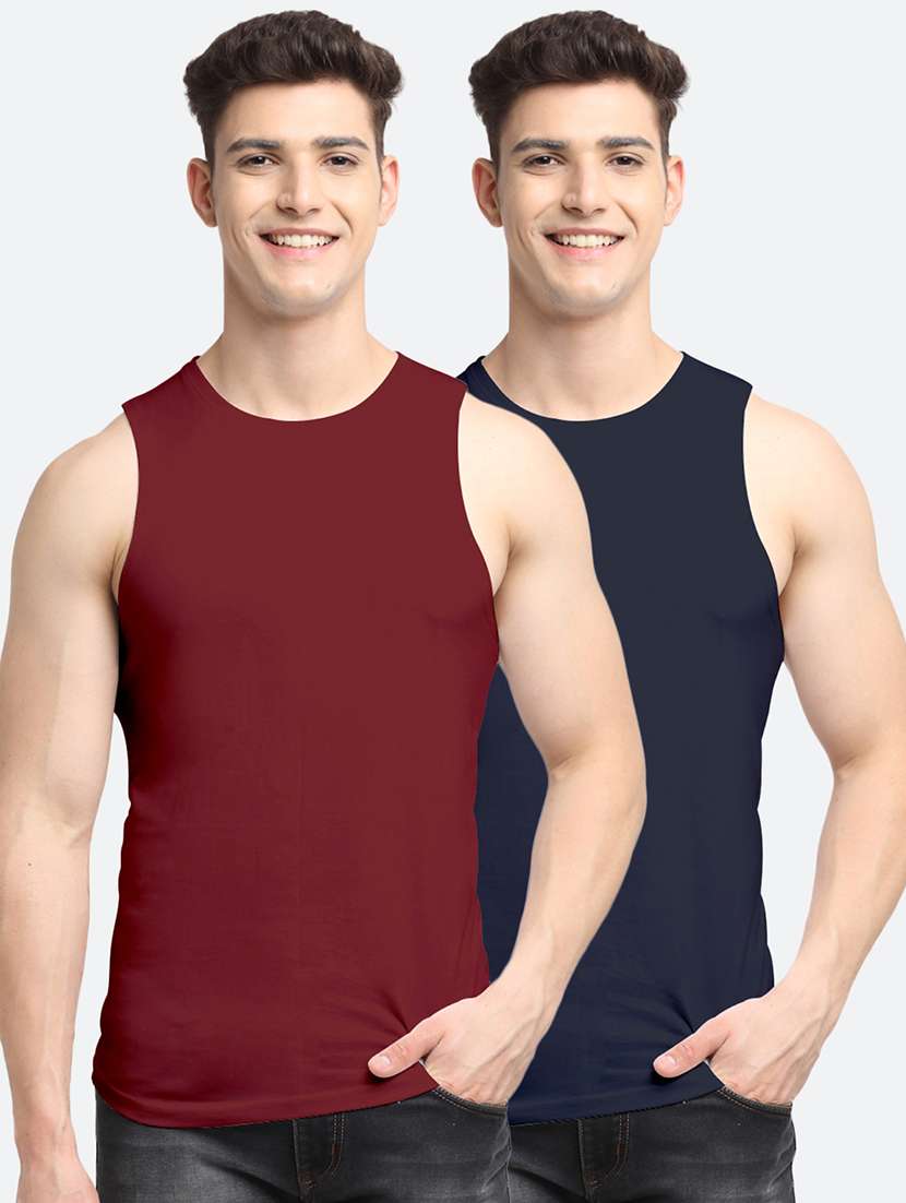 set of 2 solid vest - 18415407 -  Zoom Image - 0
