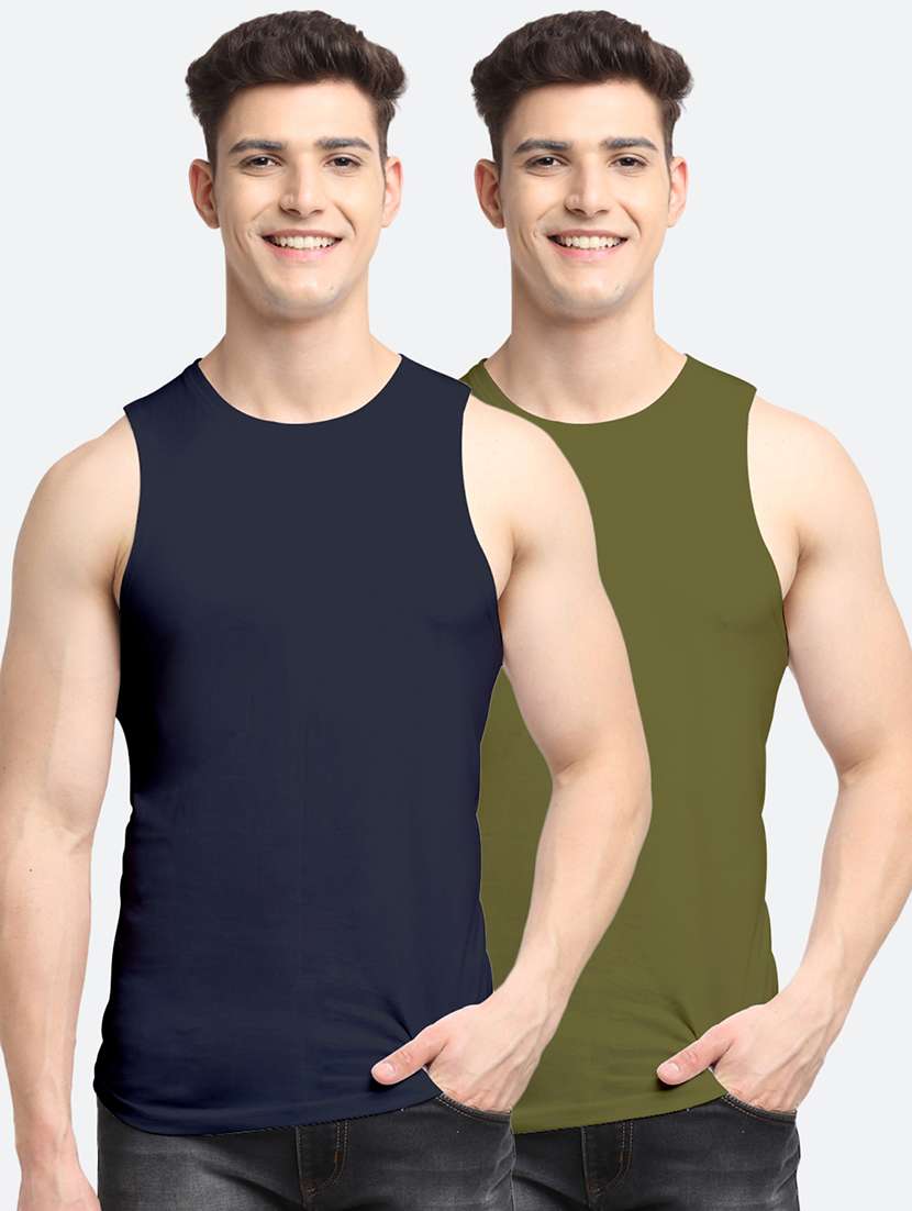 set of 2 solid vest - 18415413 -  Zoom Image - 0