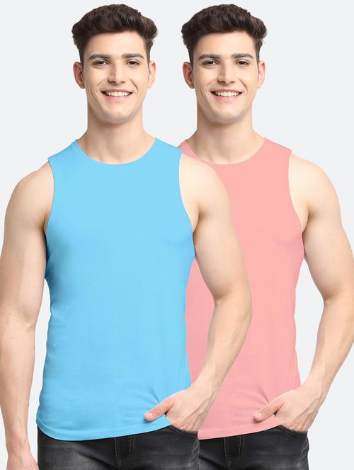 set of 2 solid vest - 18415415 - Standard Image - 0