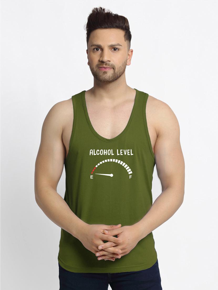 olive chest-printed vest - 18415711 - Zoom Image - 0