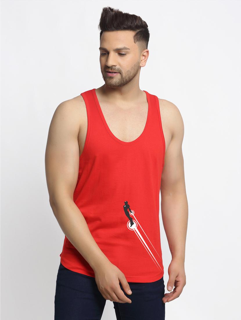 red chest-printed vest - 18415712 - Zoom Image - 0