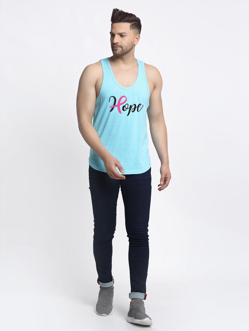 turquoise chest-printed vest - 18415778 - Standard Image - 3