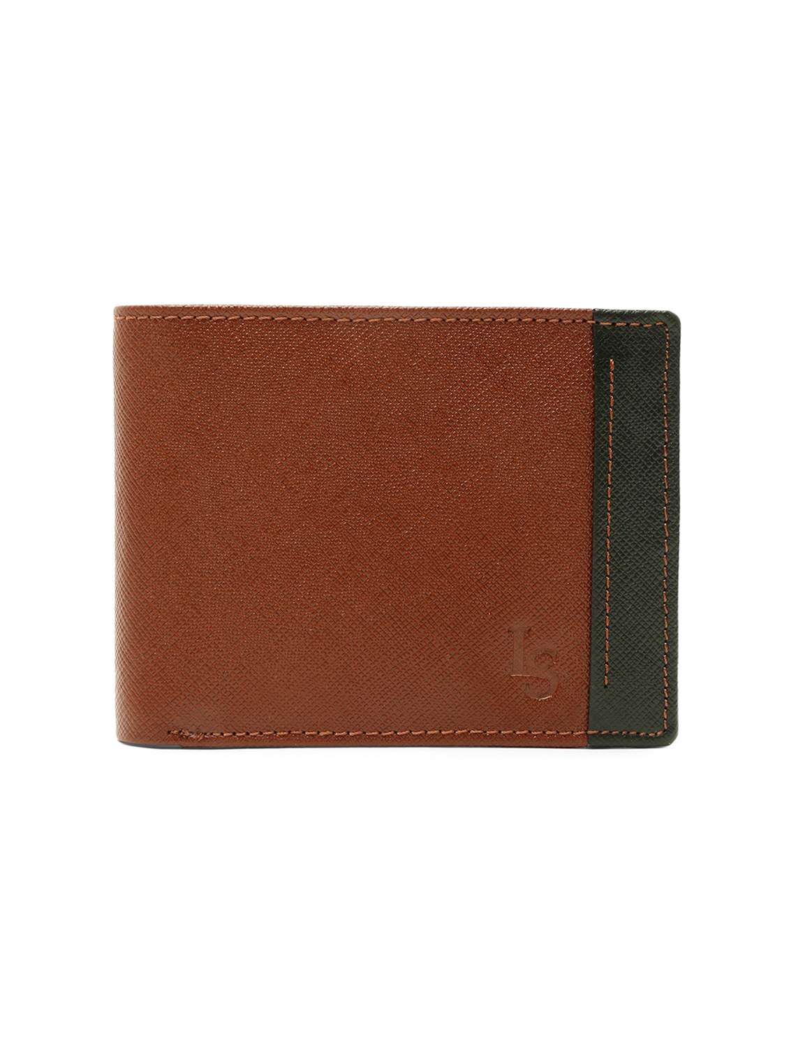 umber tan solid wallet