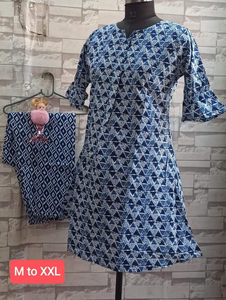 cotton kurta pant set  - 18416344 -  Zoom Image - 0