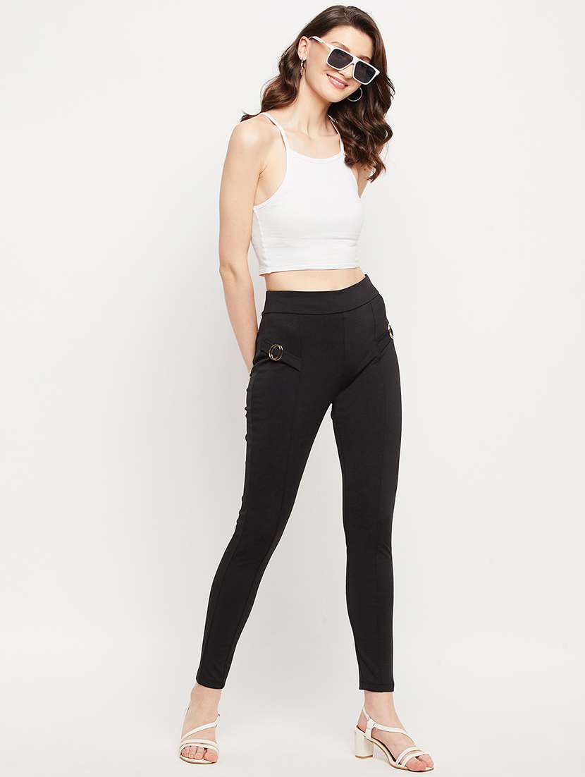 mid rise solid jegging - 18416491 -  Standard Image - 3