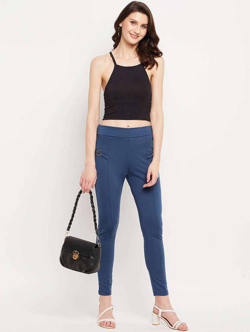 mid rise solid jegging - 18416492 -  Standard Image - 3