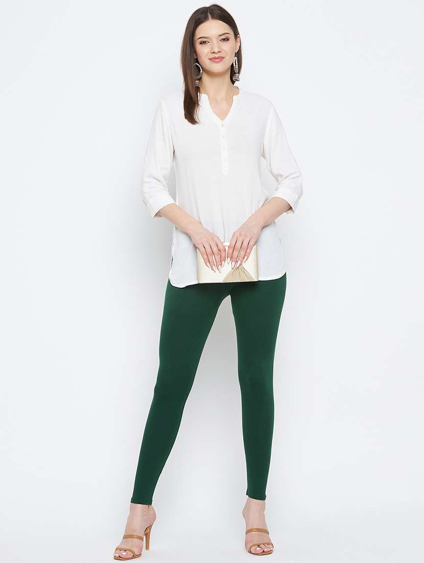 mid rise solid legging - 18416502 -  Standard Image - 3