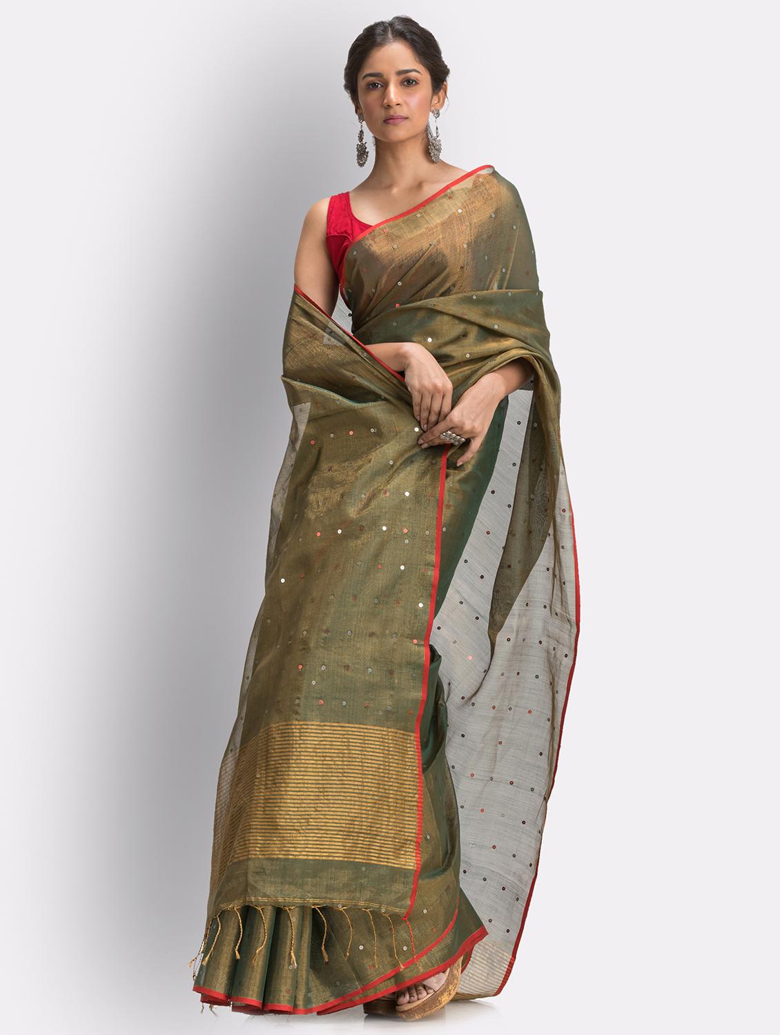 handloom jamdani saree - 18416921 - Zoom Image - 0