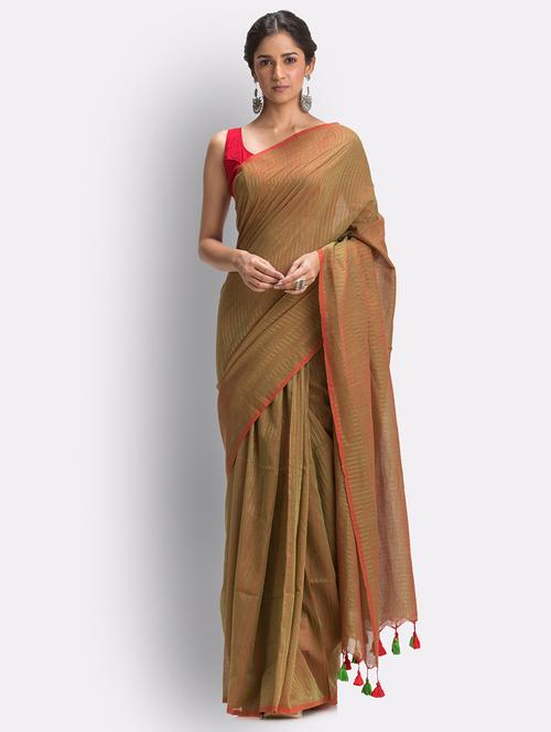 handloom jamdani saree - 18416924 - Standard Image - 0