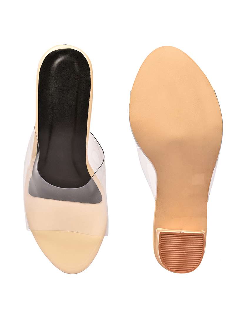 beige slip on sandal - 18417045 -  Standard Image - 3