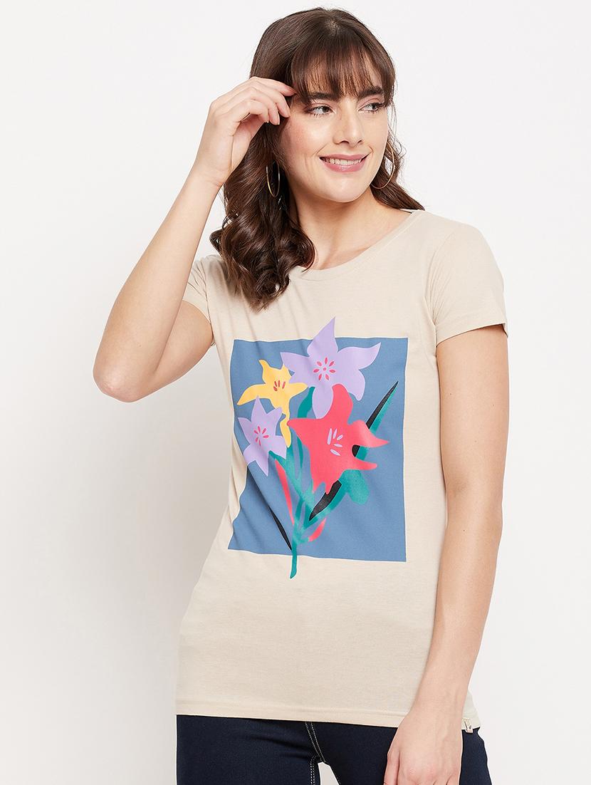 round neck graphic tee - 18417240 - Zoom Image - 0