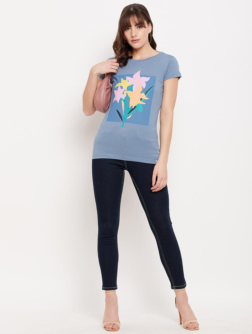 round neck graphic tee - 18417241 - Standard Image - 3